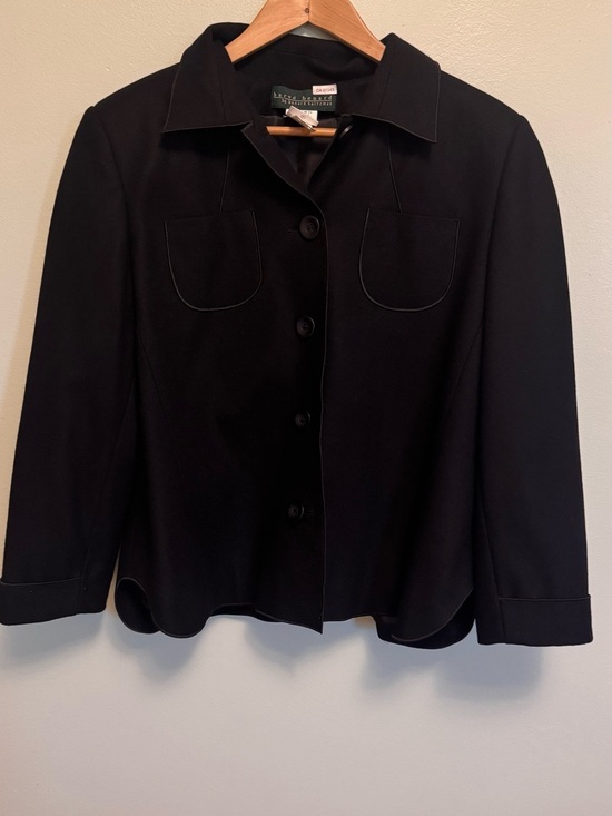 Harve Benard Jackets & Blazers - Harve Benard Black and Dark Green Label Women's Coat